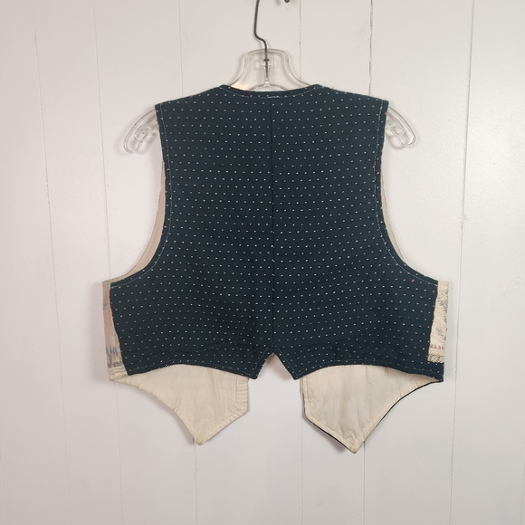 Vintage Handmade Patchwork Winter Snowman Christmas Vest 90s 1990s Size Medium - Picture 2 of 9